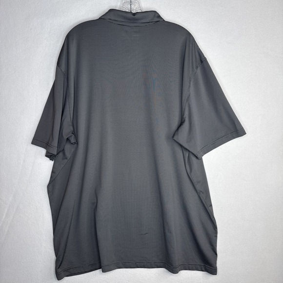 Callaway Opti-Dri Golf Polo XXL Black Gray Stripe Performance Shirt - Picture 2 of 9